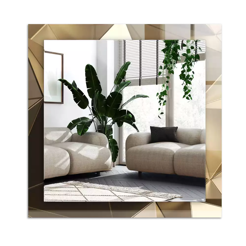 Obdélníkové dekorační zrcadlo Geometrické tvary