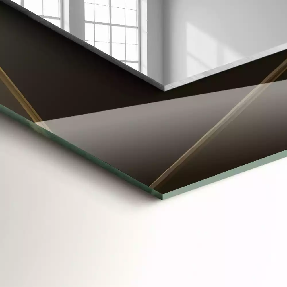 Obdélníkové dekorační zrcadlo Geometrické tvary