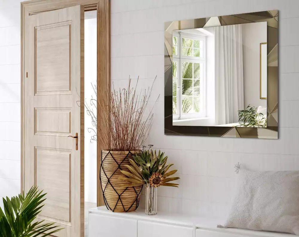 Obdélníkové dekorační zrcadlo Geometrické tvary