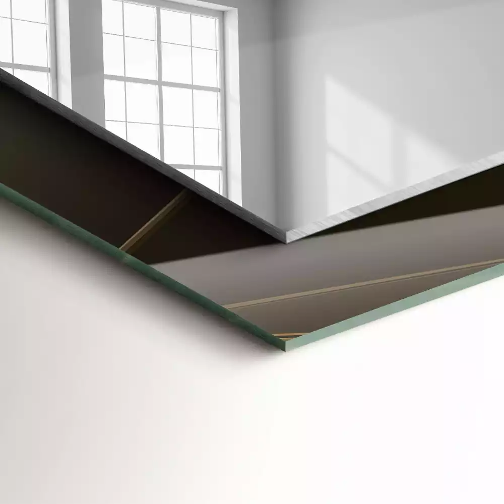 Obdélníkové dekorační zrcadlo Geometrické tvary