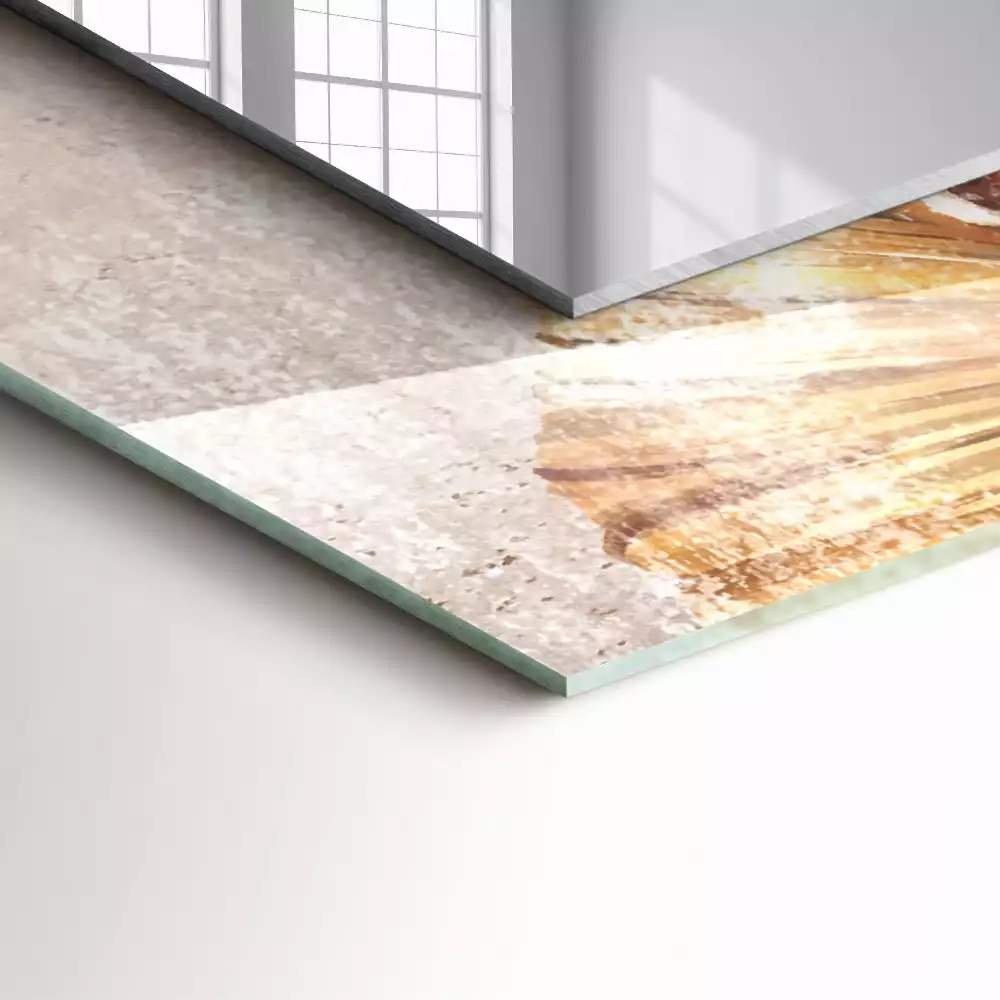 Obdélníkové dekorační zrcadlo Vintage květiny