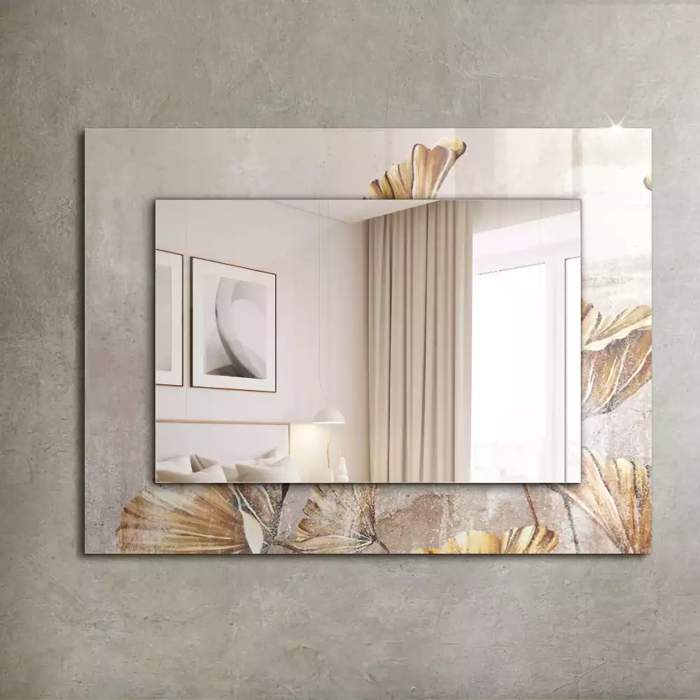 Obdélníkové dekorační zrcadlo Vintage květiny