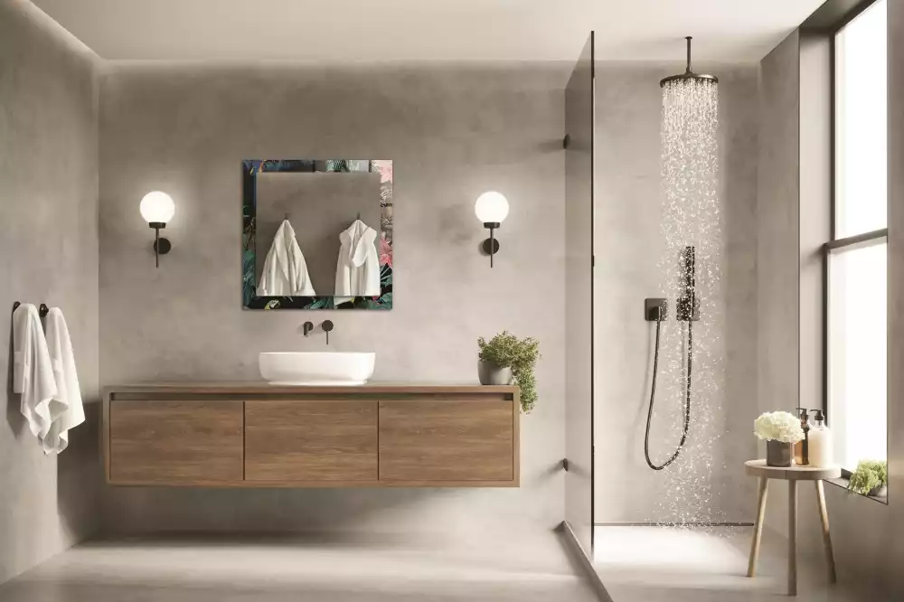 Obdélníkové dekorační zrcadlo Tygři papoušci džungle