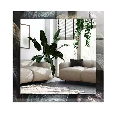 Obdélníkové dekorační zrcadlo Barevné listy rostlin