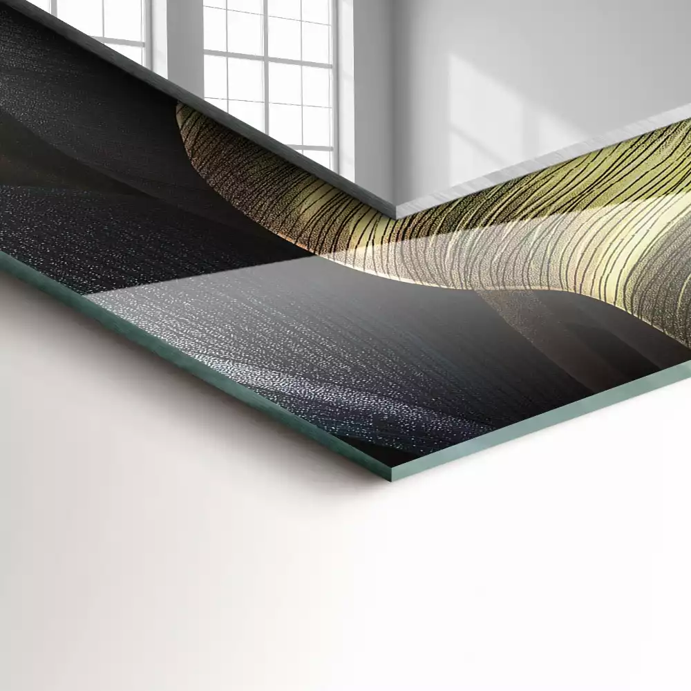 Obdélníkové dekorační zrcadlo Barevné listy rostlin