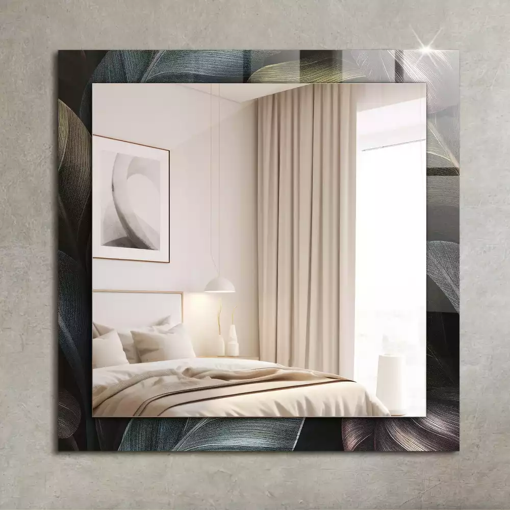 Obdélníkové dekorační zrcadlo Barevné listy rostlin