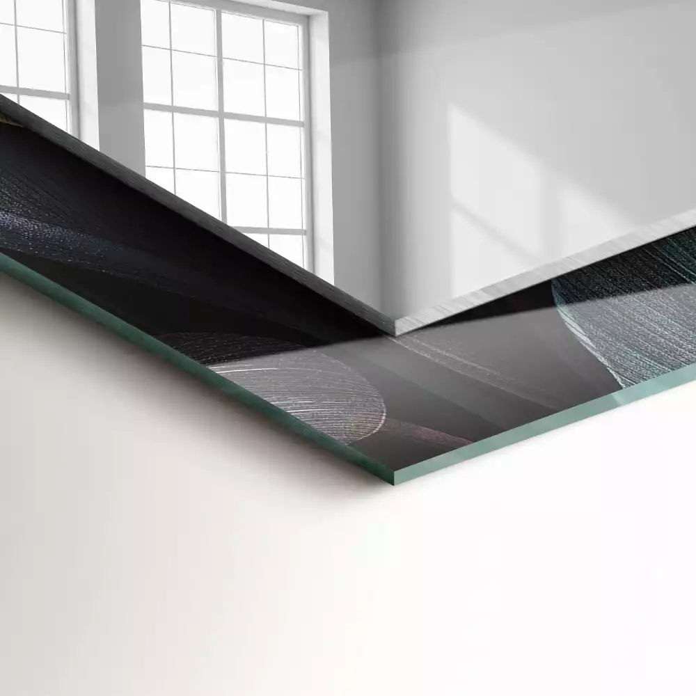 Obdélníkové dekorační zrcadlo Barevné listy rostlin