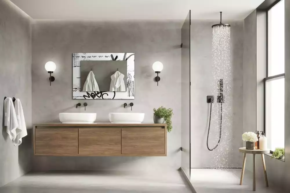 Obdélníkové dekorační zrcadlo Abstraktní moderní vzory