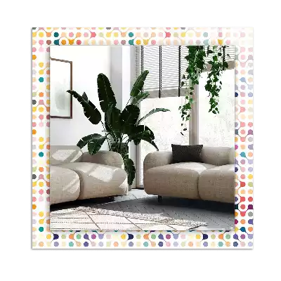 Obdélníkové dekorační zrcadlo Barevný geometrický vzor