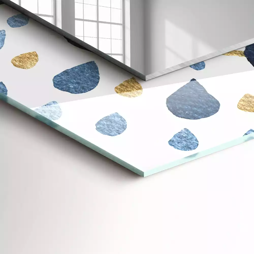 Obdélníkové dekorační zrcadlo Abstraktní vzor mandaly