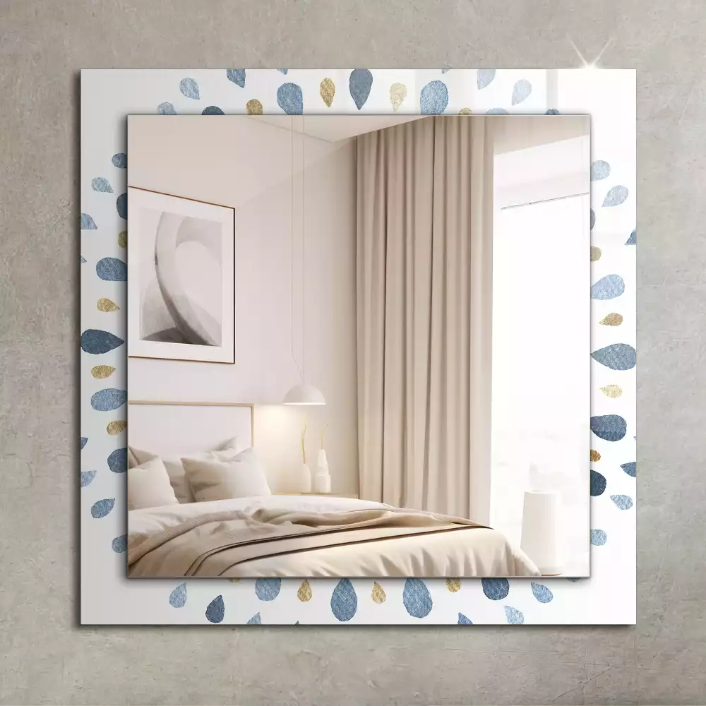 Obdélníkové dekorační zrcadlo Abstraktní vzor mandaly