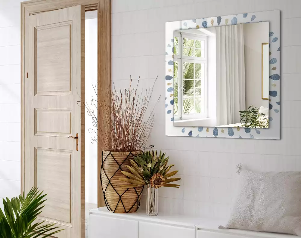 Obdélníkové dekorační zrcadlo Abstraktní vzor mandaly