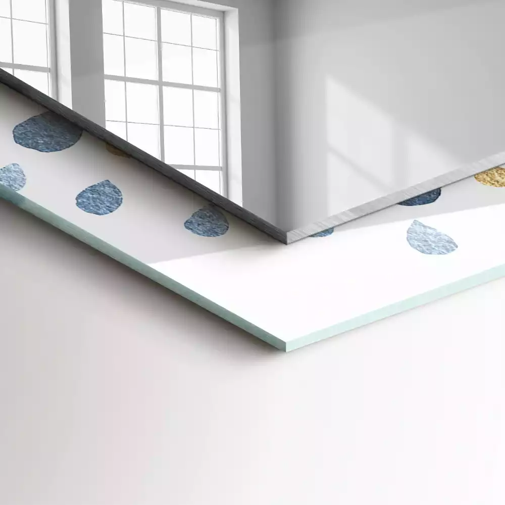 Obdélníkové dekorační zrcadlo Abstraktní vzor mandaly