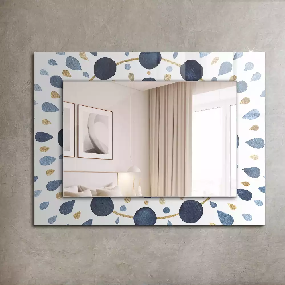 Obdélníkové dekorační zrcadlo Abstraktní vzor mandaly