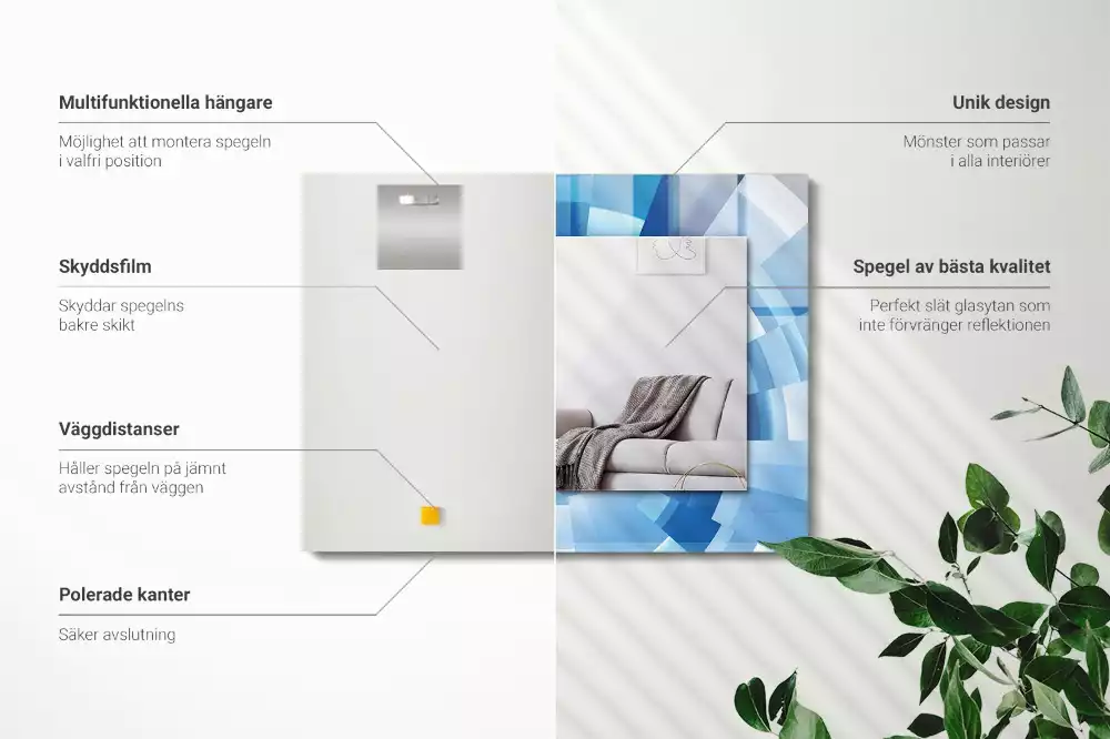 Obdélníkové dekorační zrcadlo Abstraktní tunel