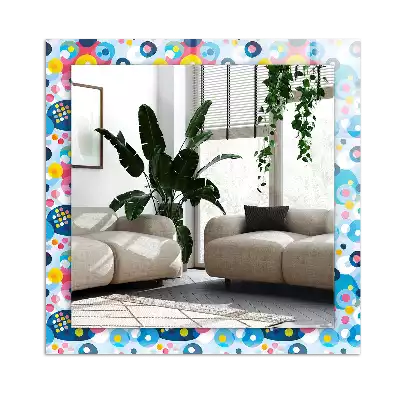 Obdélníkové dekorační zrcadlo Barevné abstraktní vzory