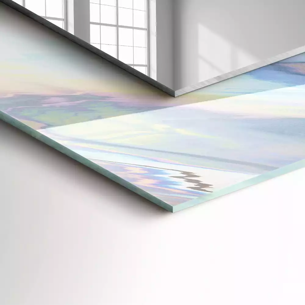 Obdélníkové dekorační zrcadlo Abstraktní barevné vzory