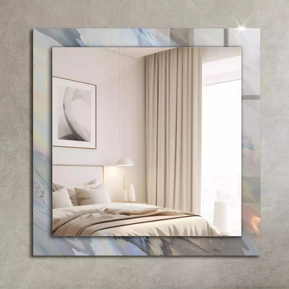 Obdélníkové dekorační zrcadlo Abstraktní barevné vzory