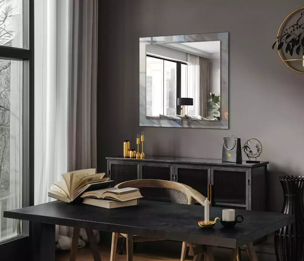 Obdélníkové dekorační zrcadlo Abstraktní barevné vzory