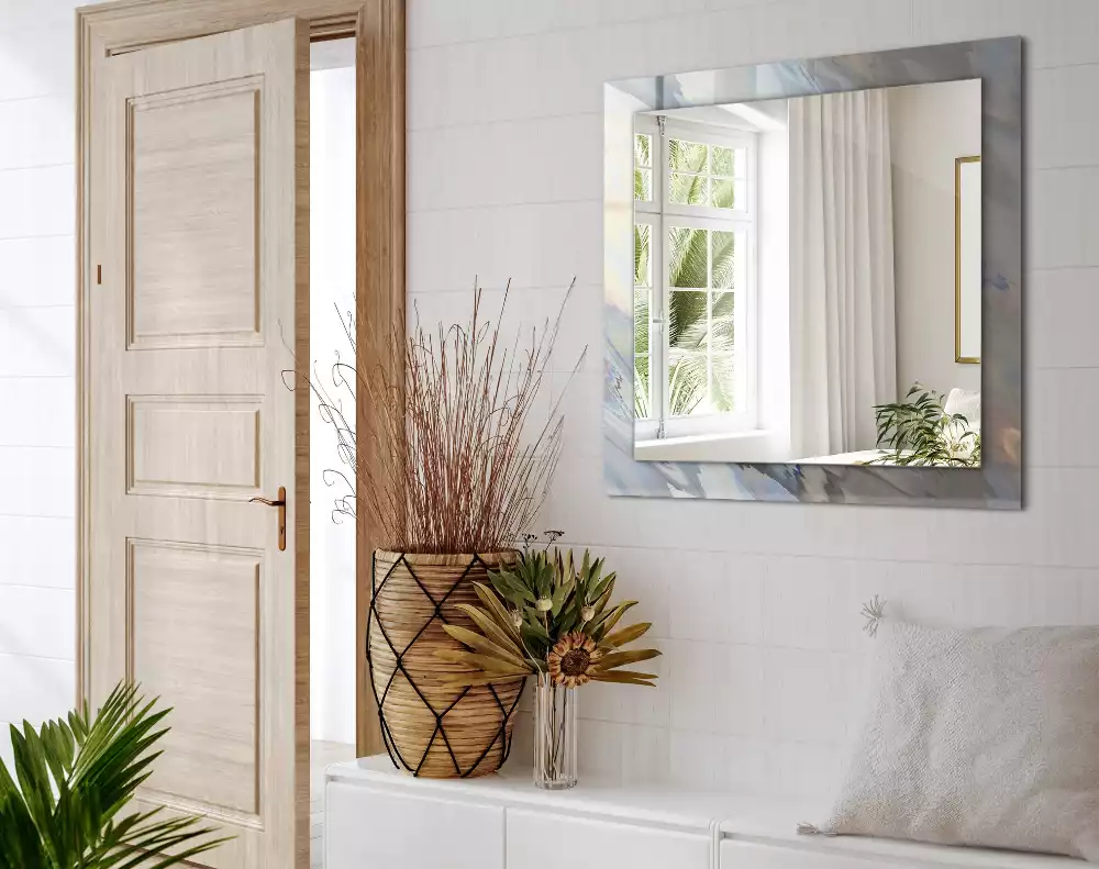 Obdélníkové dekorační zrcadlo Abstraktní barevné vzory