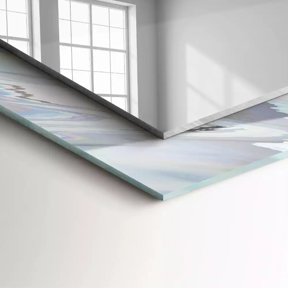 Obdélníkové dekorační zrcadlo Abstraktní barevné vzory