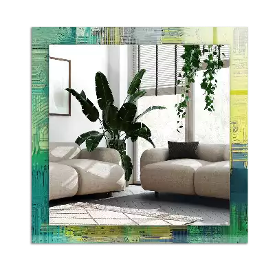 Obdélníkové dekorační zrcadlo Abstraktní barevné kompozice