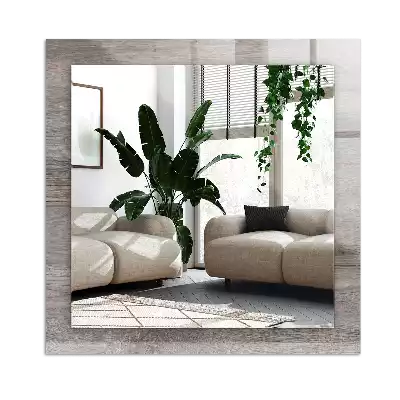 Obdélníkové dekorační zrcadlo Dřevěná deska textura