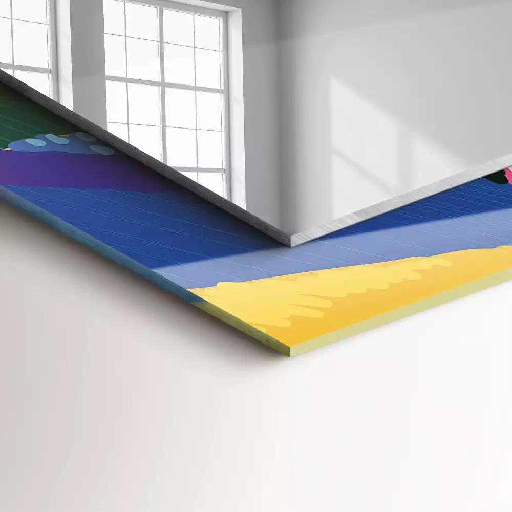 Obdélníkové dekorační zrcadlo Barevný abstraktní vzor