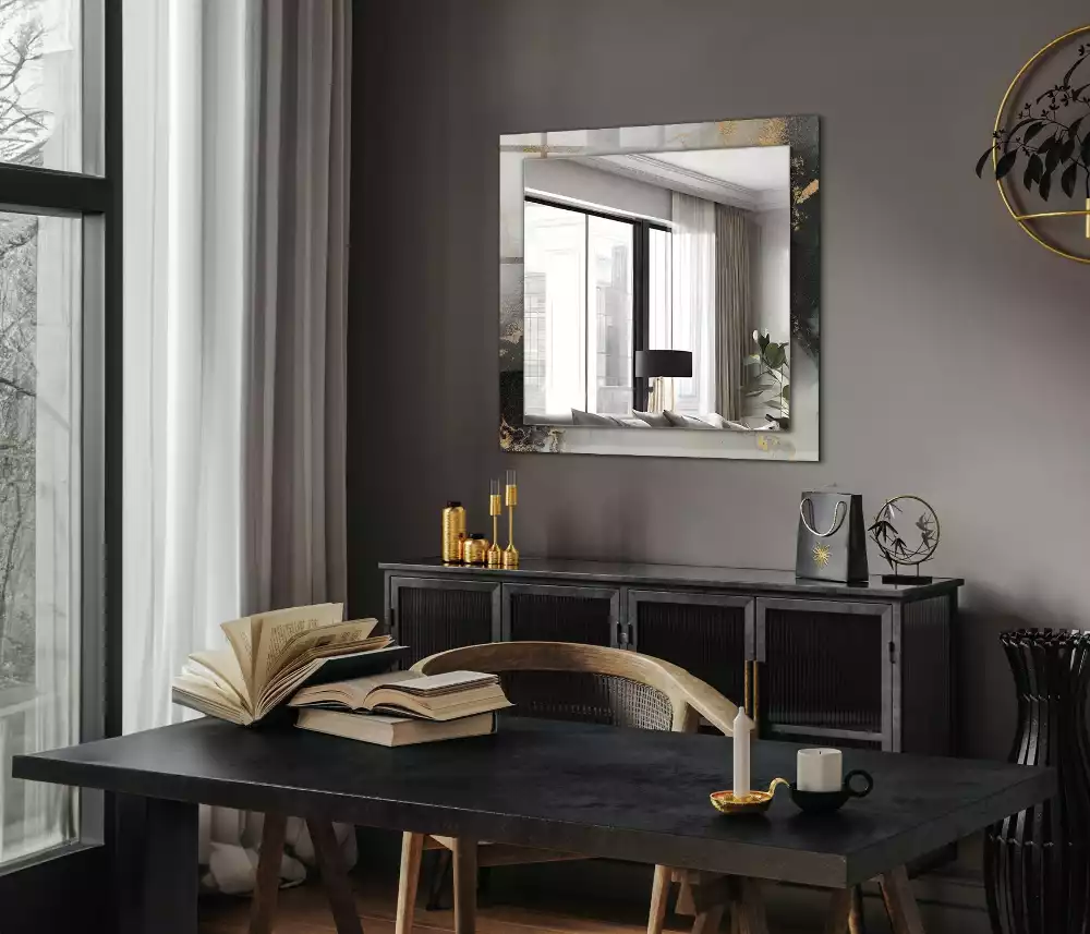 Obdélníkové dekorační zrcadlo Abstraktní moderní umění