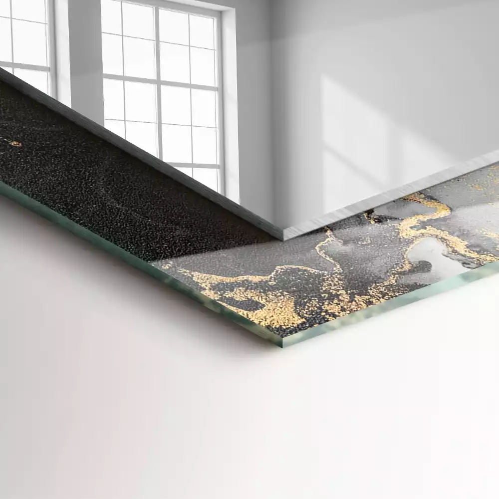 Obdélníkové dekorační zrcadlo Abstraktní moderní umění