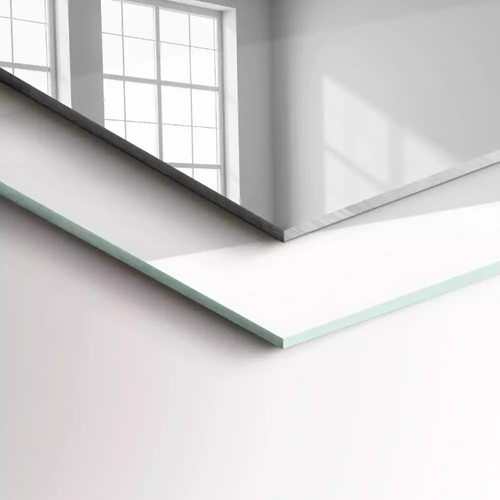 Obdélníkové dekorační zrcadlo Šedý mramor