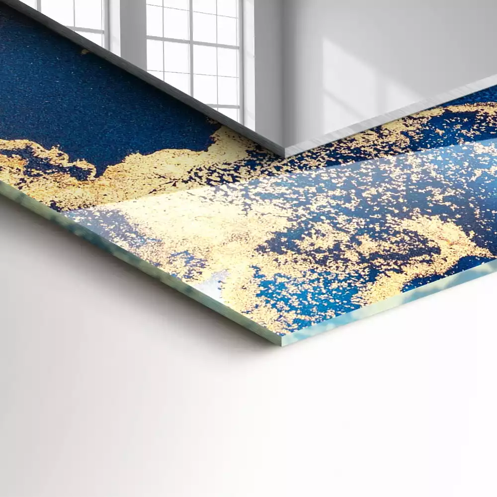 Obdélníkové dekorační zrcadlo Abstraktní výtvarné umění