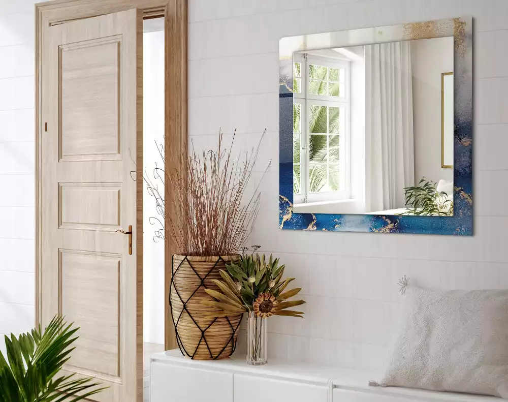 Obdélníkové dekorační zrcadlo Abstraktní výtvarné umění