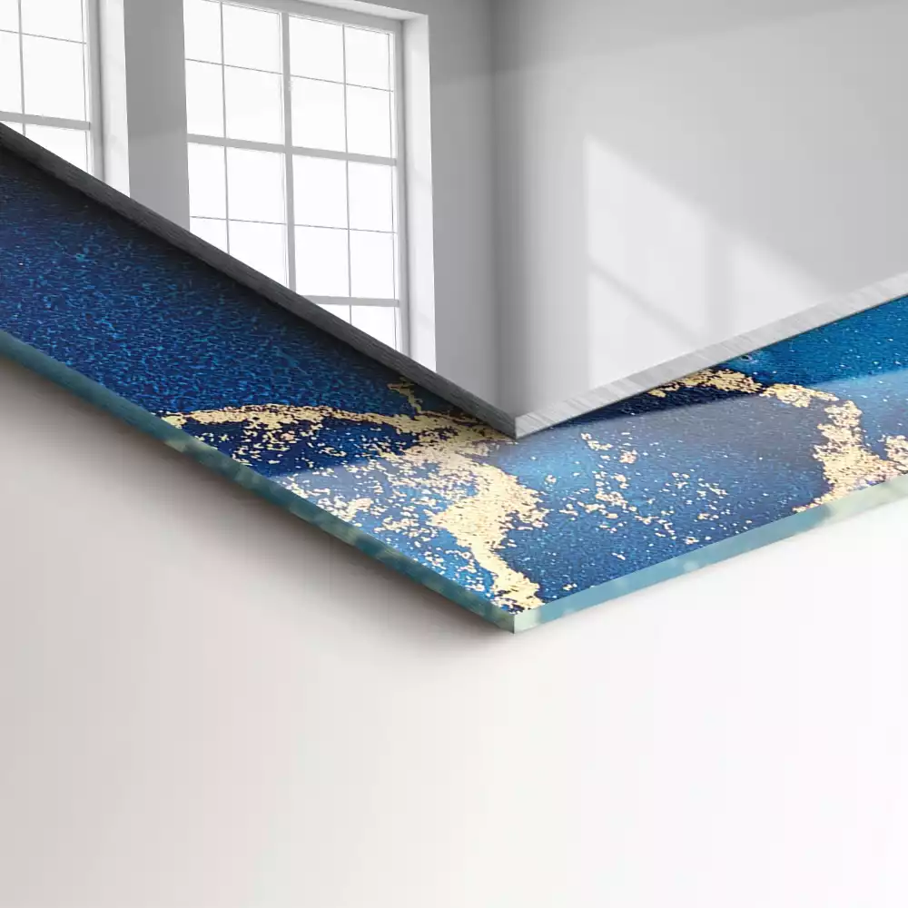 Obdélníkové dekorační zrcadlo Abstraktní výtvarné umění