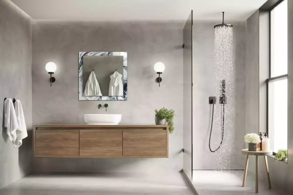 Obdélníkové dekorační zrcadlo Abstraktní malba kompozice