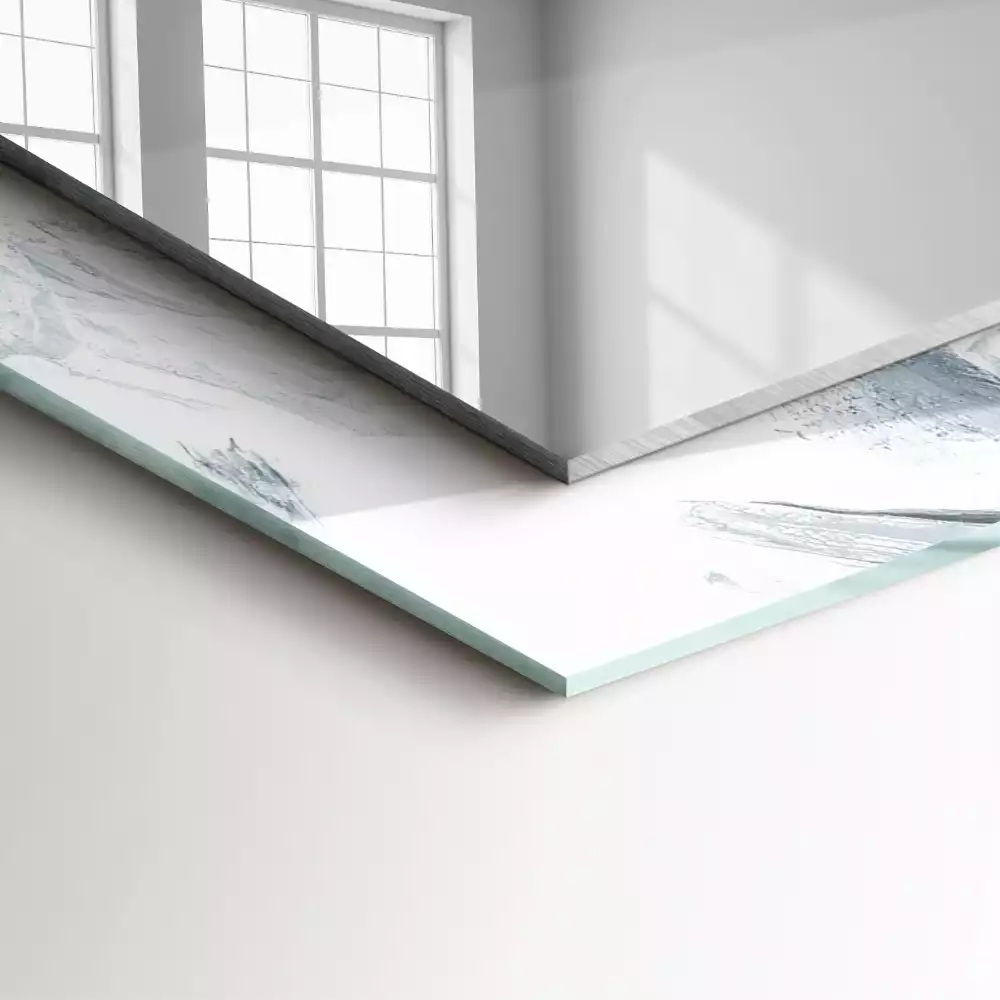 Obdélníkové dekorační zrcadlo Abstraktní malba kompozice