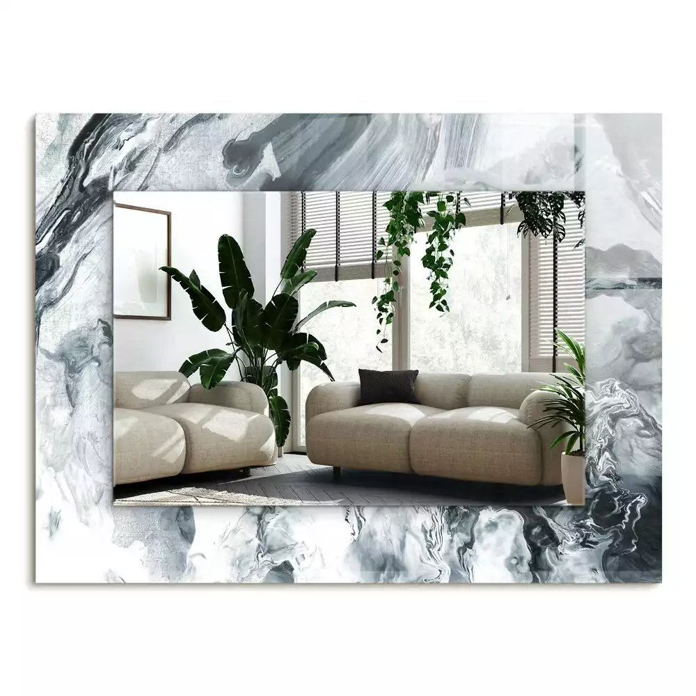 Obdélníkové dekorační zrcadlo Abstraktní malba kompozice