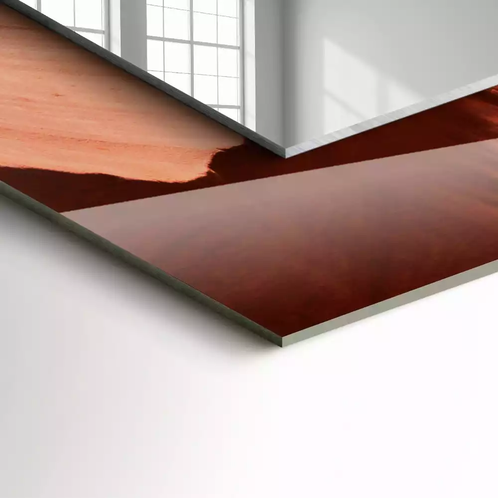 Obdélníkové dekorační zrcadlo Pouštní skalní kaňon