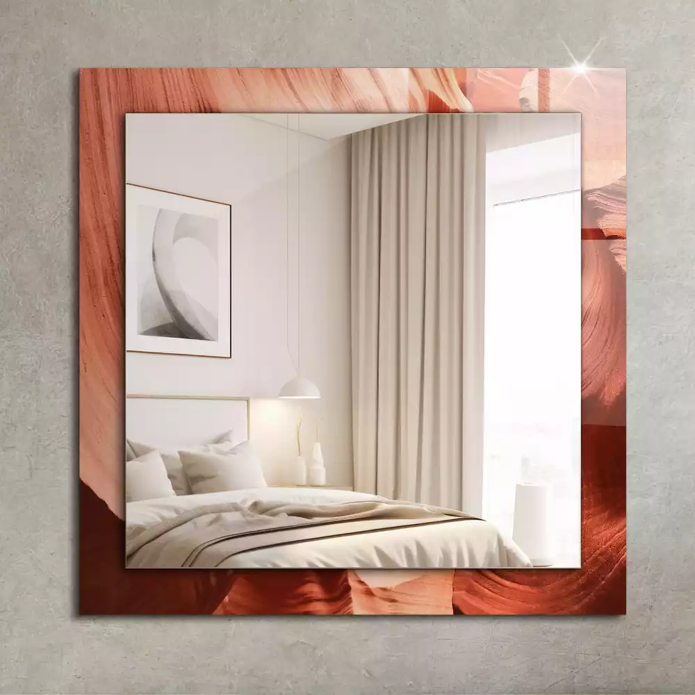 Obdélníkové dekorační zrcadlo Pouštní skalní kaňon