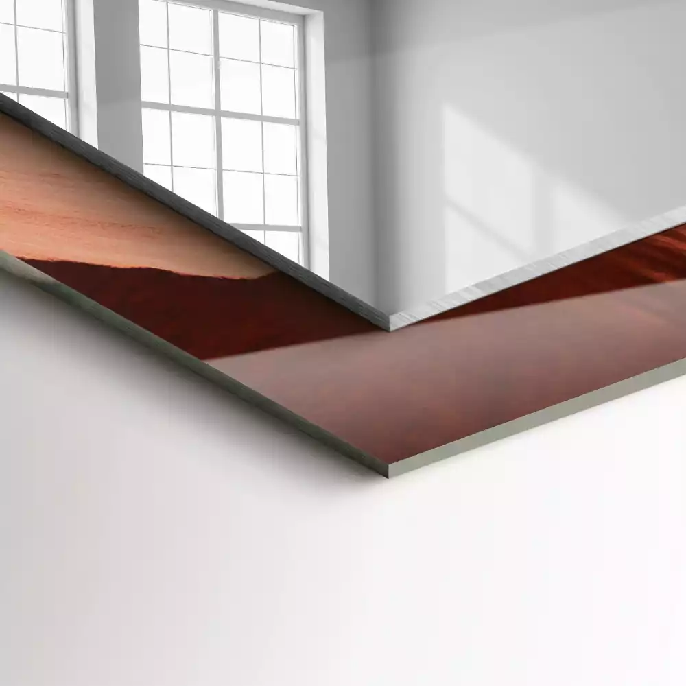 Obdélníkové dekorační zrcadlo Pouštní skalní kaňon