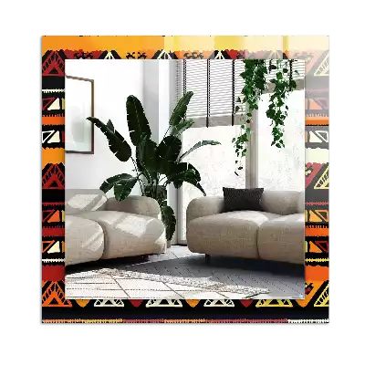 Obdélníkové dekorační zrcadlo Barevný etnický vzor