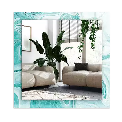 Obdélníkové dekorační zrcadlo Abstraktní mramorový vzor