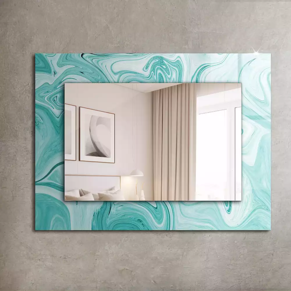 Obdélníkové dekorační zrcadlo Abstraktní mramorový vzor