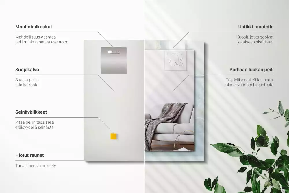 Obdélníkové dekorační zrcadlo Modrý onyxový mramor