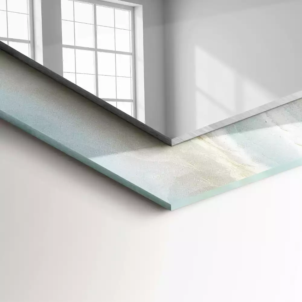 Obdélníkové dekorační zrcadlo Modrý onyxový mramor