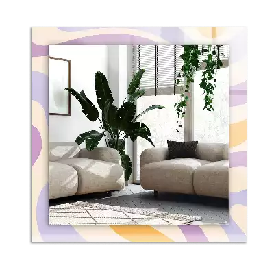 Obdélníkové dekorační zrcadlo Abstraktní barevné vzory