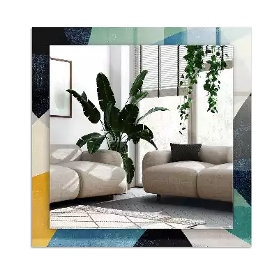 Obdélníkové dekorační zrcadlo Abstraktní barevné vzory