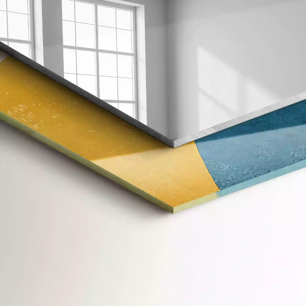 Obdélníkové dekorační zrcadlo Abstraktní barevné vzory