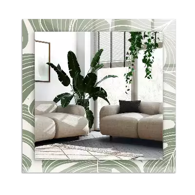 Obdélníkové dekorační zrcadlo Monstera odchází