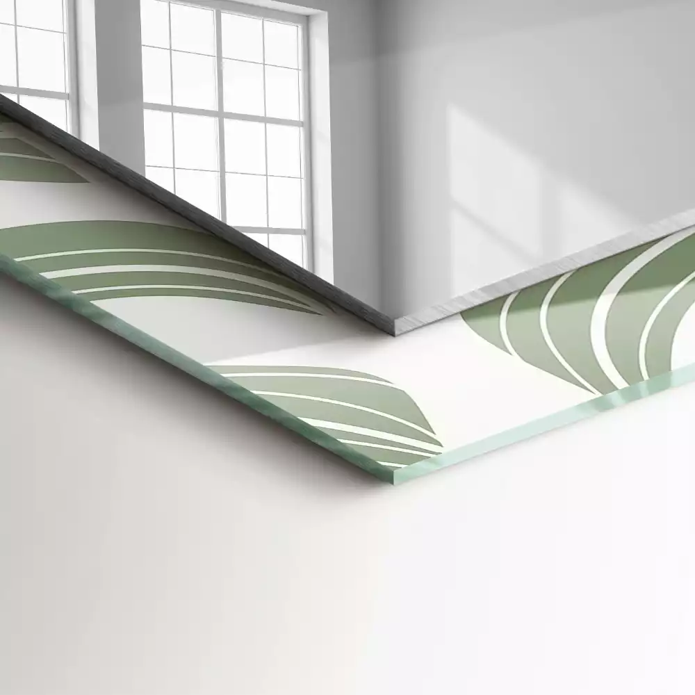 Obdélníkové dekorační zrcadlo Monstera odchází